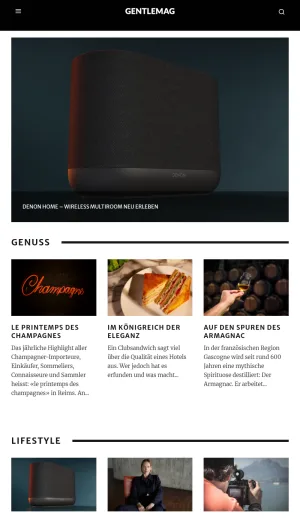 GentleMag Swiss Lifestyle, Gastronomy and Travel Magazine screenshot