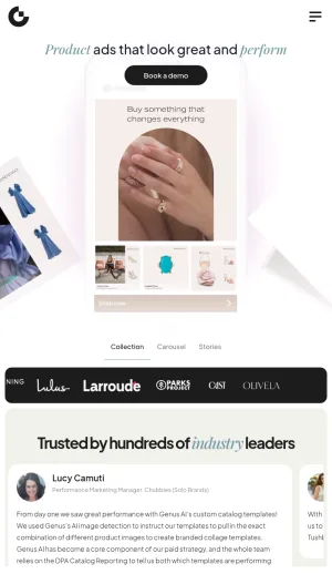 Genus AI Catalog Ad Automation for Ecommerce Brands screenshot