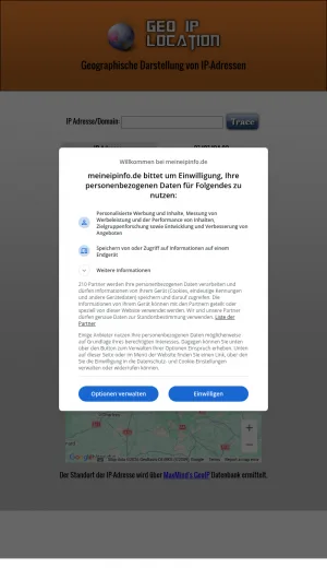 GeoIP Lookup Service for IP Geolocation screenshot