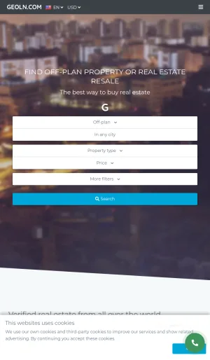 GEOLN International Property Marketplace screenshot