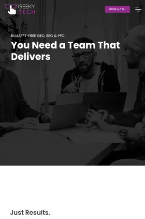 Geeky Tech B2B Technology Marketing Agency screenshot
