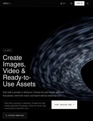 Goglo AI Image and Video Studio screenshot