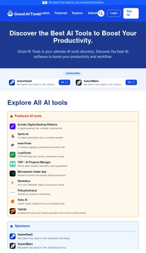 Good AI Tools Directory screenshot