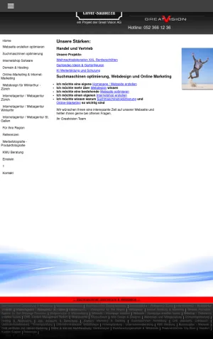 Great Vision AG - SEO, Web Design and Online Marketing screenshot