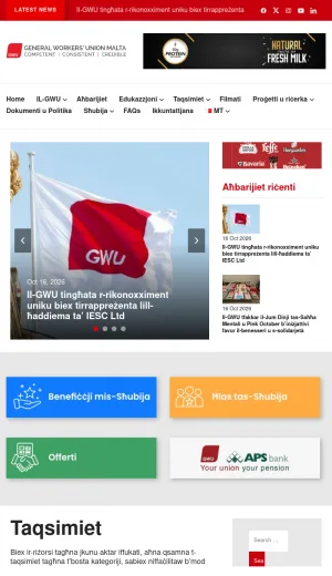 General Workers Union Malta screenshot