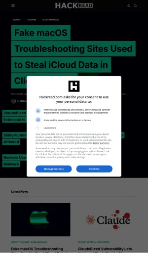 Hackread Cybersecurity News and Threat Intelligence screenshot