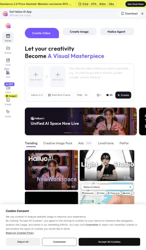 Hailuo AI Video and Image Generator screenshot