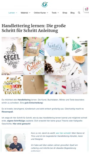 Hand Lettering Tutorials and Practice Sheets by Timo screenshot
