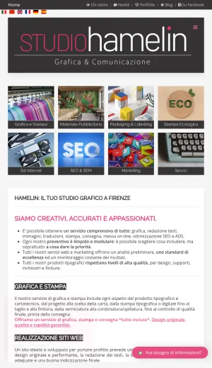 Studio Hamelin Graphic Design and Communication Studio in Florence screenshot