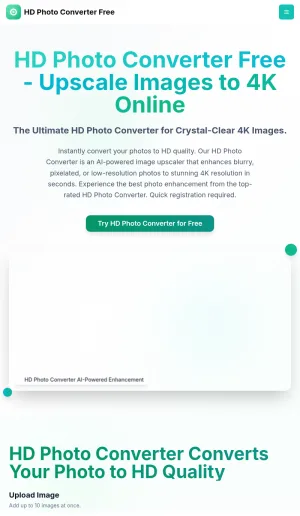 HD Photo Converter Free AI Image Upscaler and Enhancer screenshot