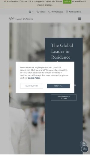 Henley and Partners Residence and Citizenship by Investment Advisory screenshot