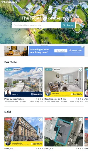 New Zealand Property Values and Sales History screenshot