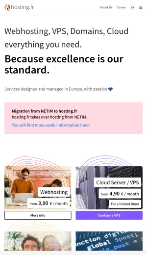 European Web Hosting and Managed Nextcloud screenshot