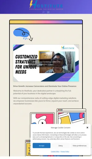 Hostitute Digital Marketing Agency screenshot