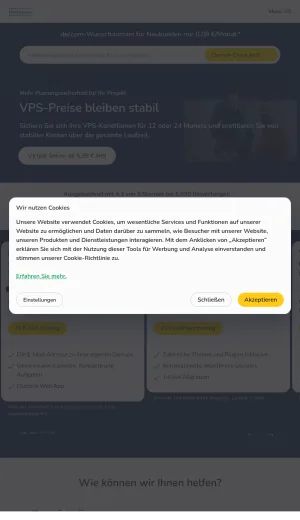 Host Europe Web Hosting and Domain Registration Services screenshot