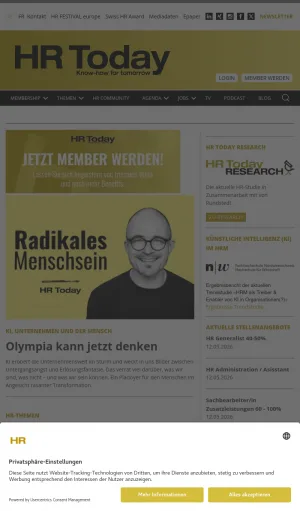 HR Today Swiss Human Resources News and Community screenshot