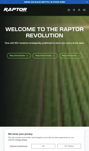 Raptor Dynamic Agricultural Spraying Drones and Training screenshot