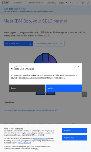 IBM Enterprise Technology, AI, and Hybrid Cloud Solutions screenshot