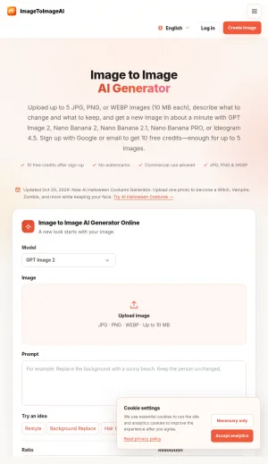 Image to Image AI Generator screenshot