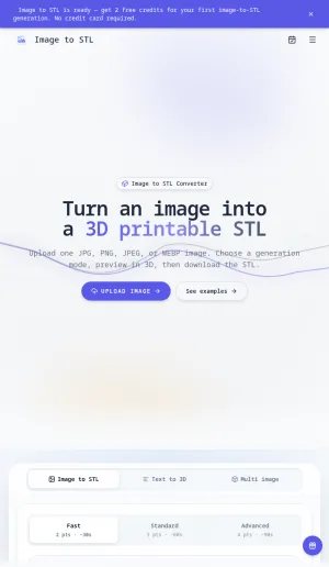 Image to STL Converter for 3D Printable Models screenshot