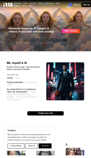 ImagineMe AI Portrait and Video Generator screenshot