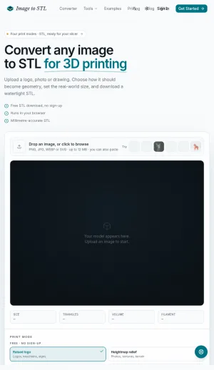 Image to STL Converter for 3D Printing screenshot