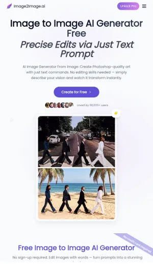 Image to Image AI Editor and Generator screenshot