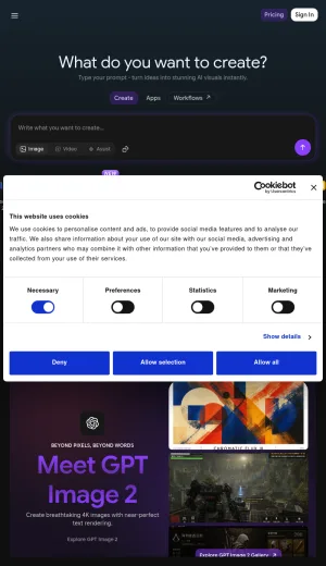 ImagineArt AI Creative Suite screenshot