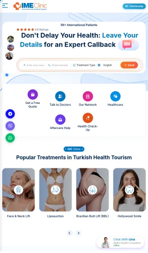 IME Clinic Medical Tourism and Treatment Services in Turkey screenshot