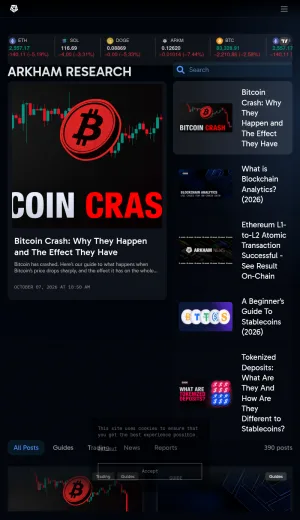 Arkham Blockchain Intelligence Platform screenshot