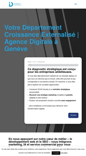 Internet Diffusion - Digital Marketing and Web Agency in Geneva screenshot