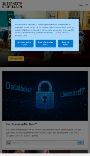 Swedish Internet Foundation for Internet Safety and Digital Literacy screenshot