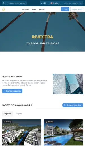 Investra Premium Real Estate Investment Properties screenshot
