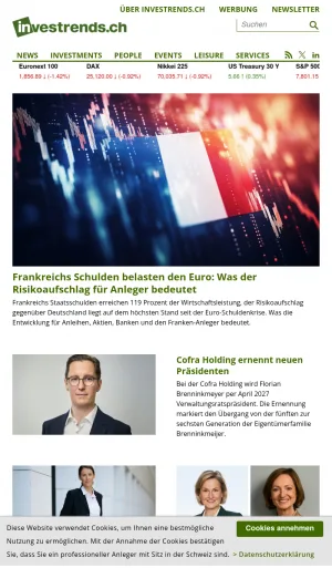 Swiss Financial News for Professional Investors screenshot