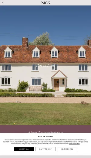 Inigo: Historic Homes Estate Agency in the United Kingdom screenshot