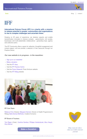 International Futures Forum Charity for Social Innovation screenshot