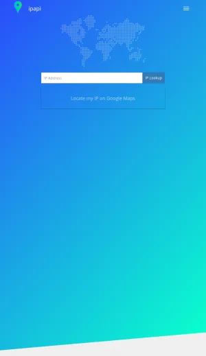 ipapi IP Geolocation and Lookup API screenshot