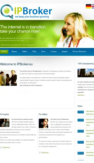 IP Address Brokerage for IPv4 and IPv6 Ranges screenshot