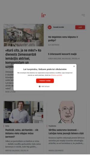 Ir Latvian News and Opinion Magazine screenshot