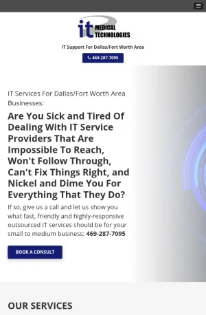 Managed IT Services for Dallas Fort Worth Businesses screenshot