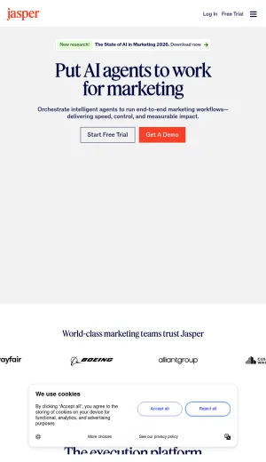 Jasper AI Marketing Workflow Automation for Teams screenshot