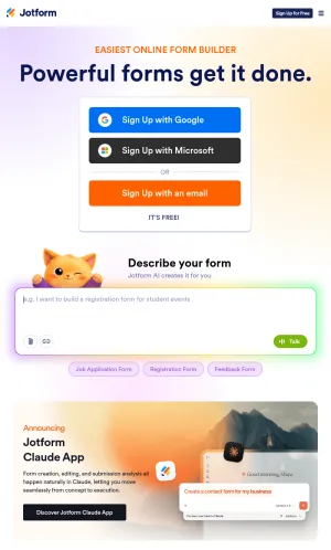 Jotform Online Form Builder and Workflow Automation screenshot