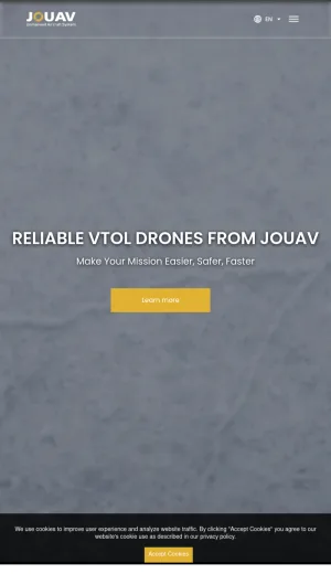 JOUAV VTOL Drone and UAV Solutions screenshot