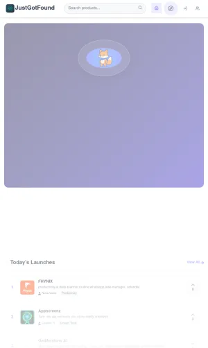 JustGotFound New Product Launch Directory screenshot