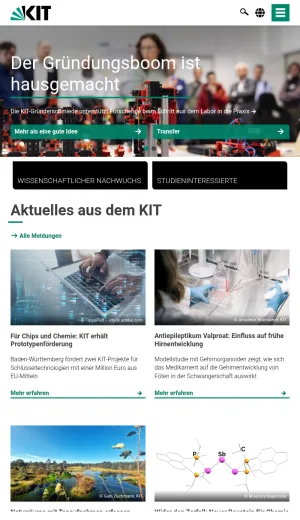 Karlsruhe Institute of Technology screenshot