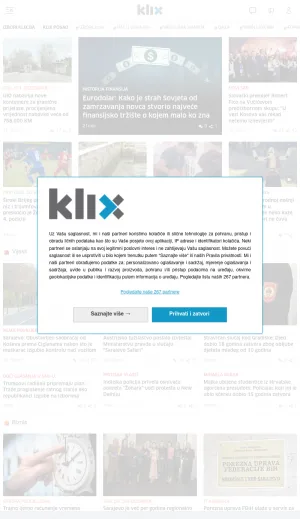 Klix.ba Bosnian News and Current Affairs Portal screenshot