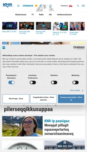 Greenland Public Broadcasting News, TV, Radio and Weather screenshot