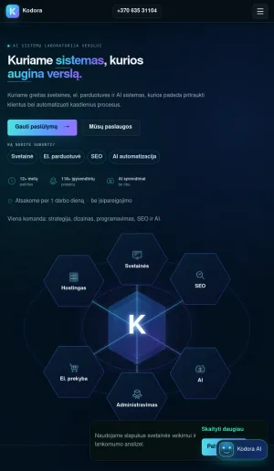 Kodora Digital Agency for Websites, E-commerce, AI and SEO screenshot