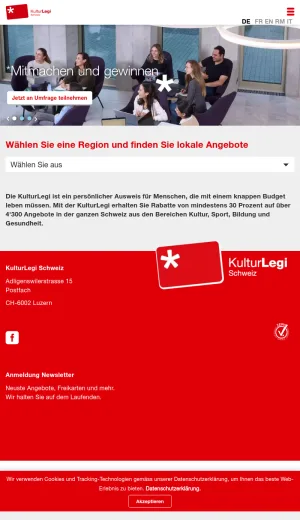 Swiss Discount Card for Low Budget Households screenshot