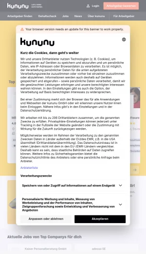 Kununu Workplace Reviews and Employer Ratings screenshot